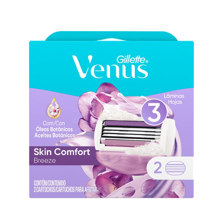Repuestos Gillette Venus 3h Skin Comfort Bre X2Un