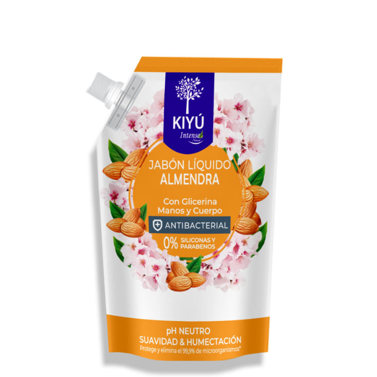 Jabón Líquido Almendra Kiyú Doy Pack 650 Ml