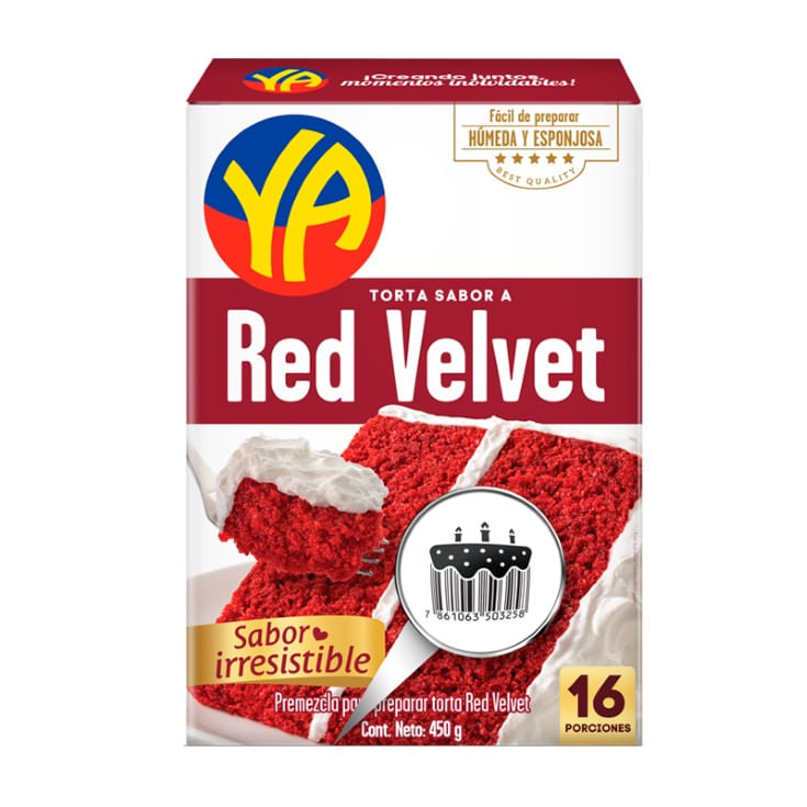 Premezcla Torta Red Velvet Ya 450 Gr.