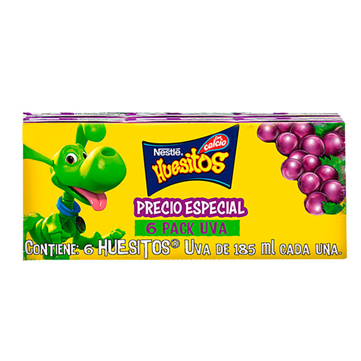 Pack X 6 Jugo Uva Huesitos 185 Ml C/U