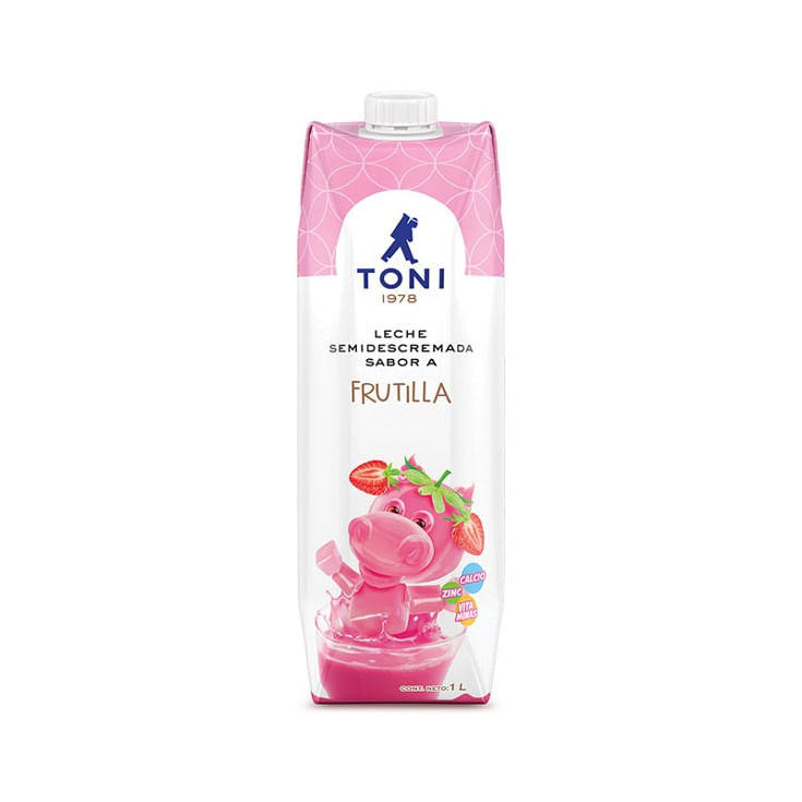 Cartón Leche Toni Frutilla 1 Lt.