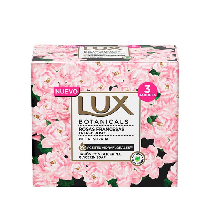 Tripack Jabon Rosas Francesas Lux 110 Gr C/U