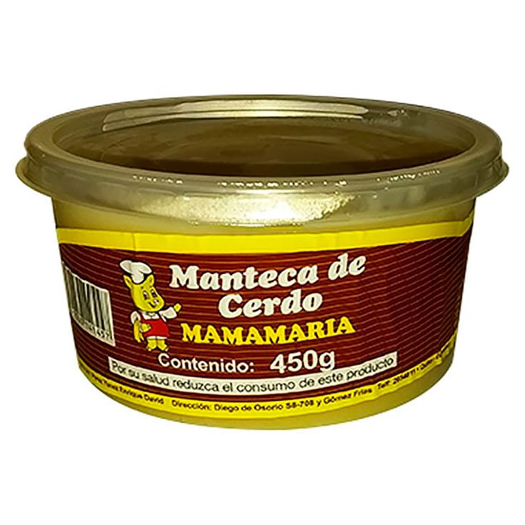 Mama Maria Manteca de Chancho 450 Gr