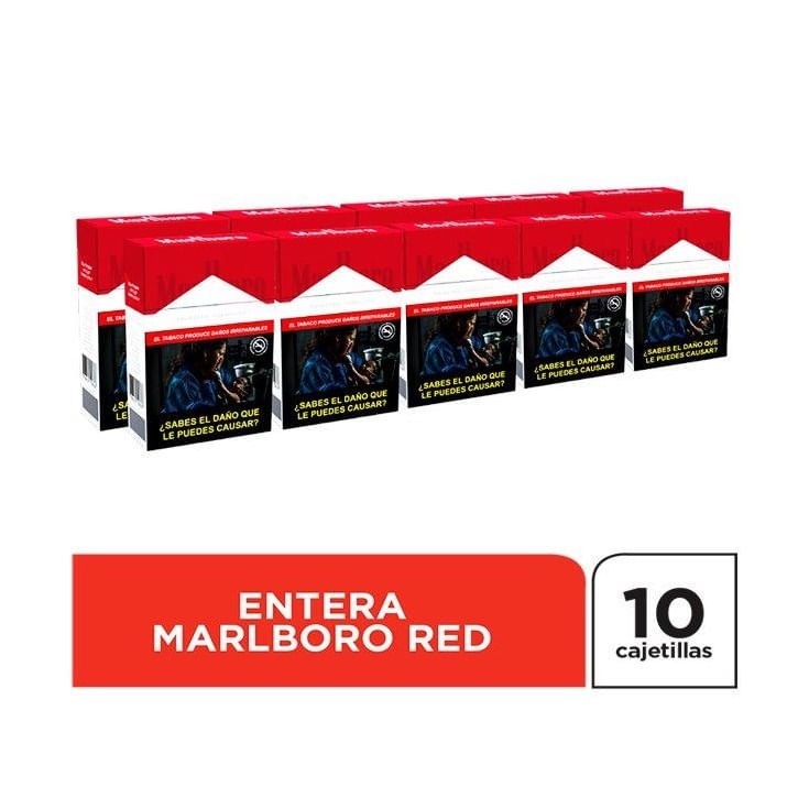 Marlboro Rojo En Enteras Paquete X 10 Uni