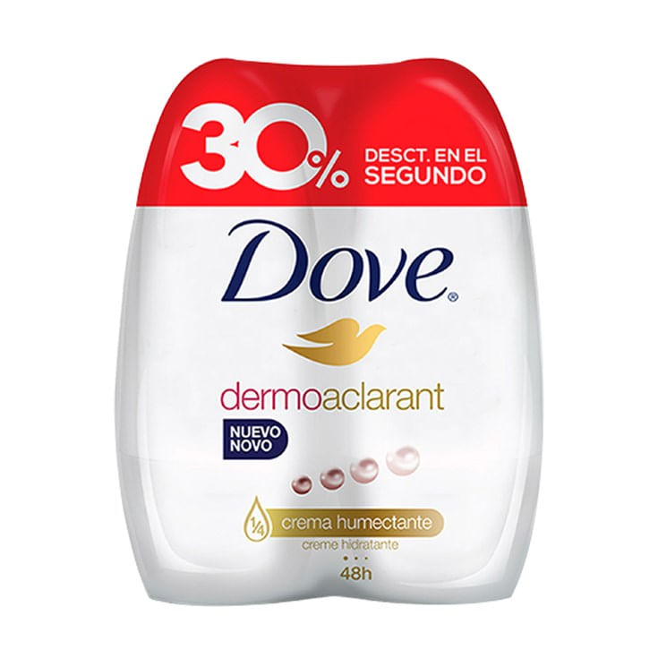 Desodorante Dove Roll-On Dermo Aclarante 50 Ml Precio Especial