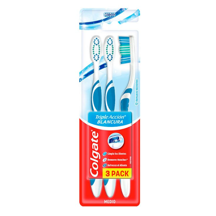 Pack X 3 Cepillo Dental Colgate Triple Acción