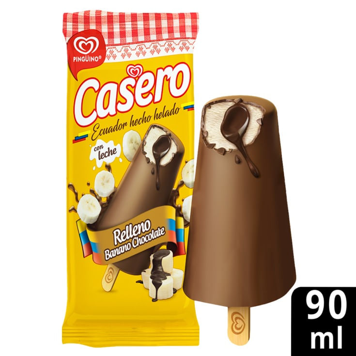 Pinguino Casero Banano Chocolate 90 Ml