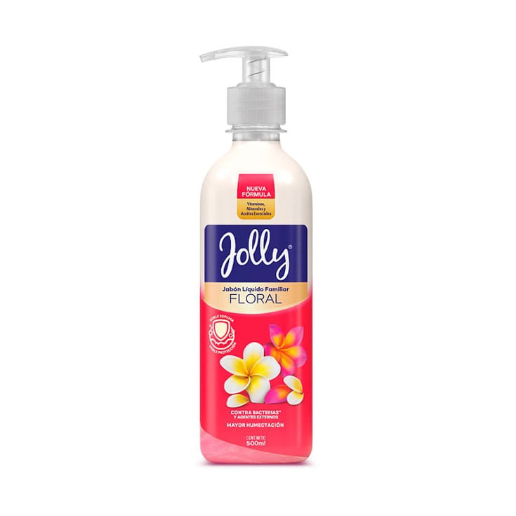 Jabón Líquido Floral Botella Jolly 500 Ml