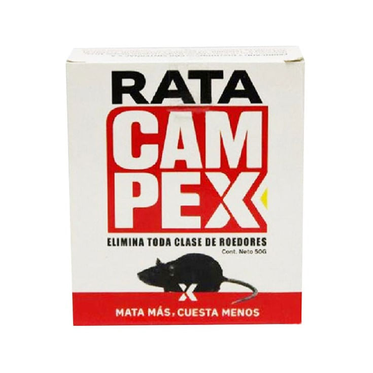 Veneno Para Roedores Cebo Rata Campex 50 Gr