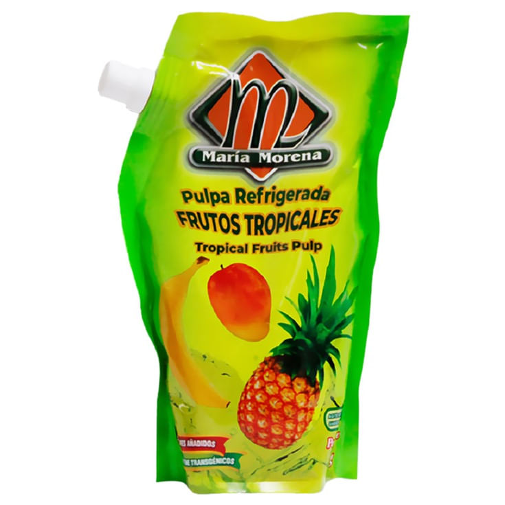 Pulpa Refrigerada María Morena Sabor Frutos Tropicales 450 Gr