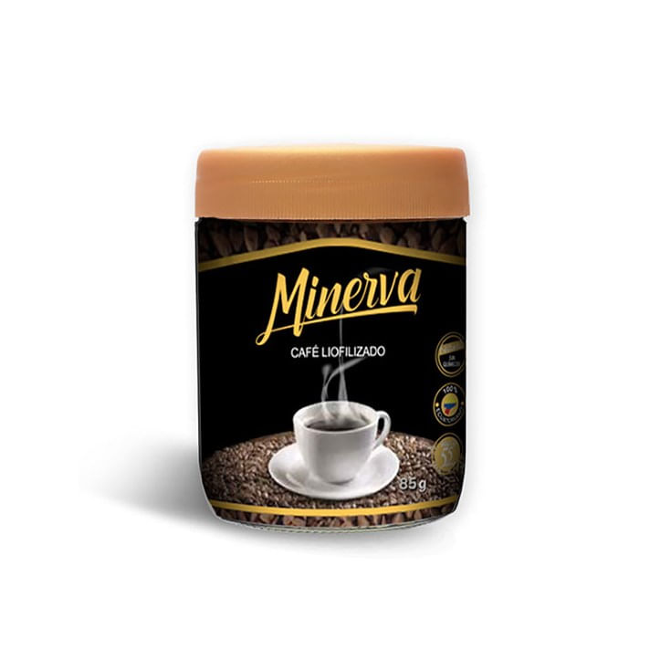 Café Liofilizado Frasco Vidrio Minerva 85 Gr