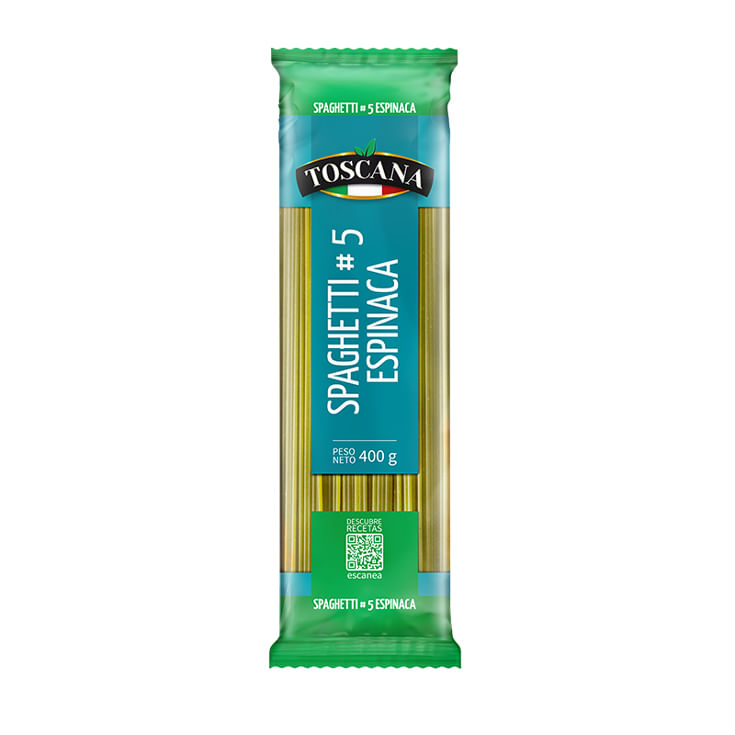 Spaghetti 5 Espinaca Toscana 400 Gr