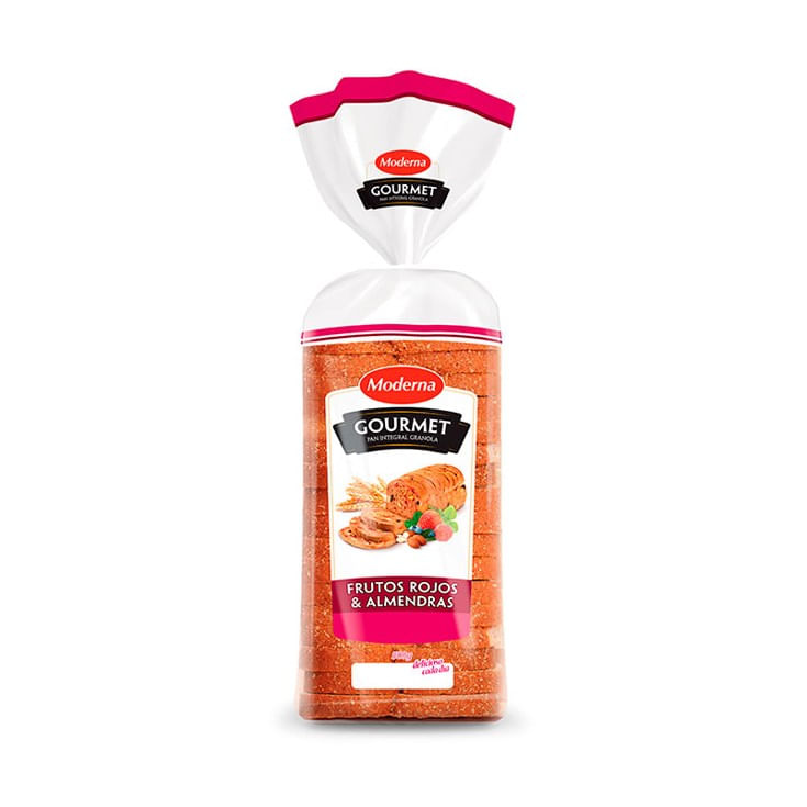 Pan Gourmet Frutos Rojos y Almendras Moderna 500 Gr