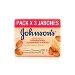 Jabon Johnson´S Tripack Almendra Y Avena 110 Gr C/U