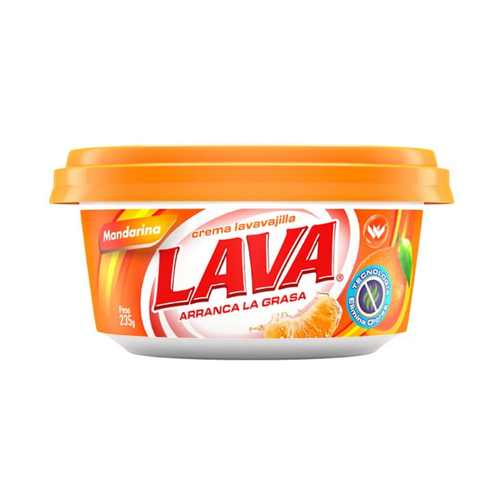 Lavavajilla Lava Crema Mandarina 235 Gr.