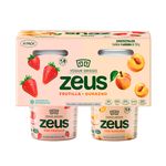 Yogurt Griego Frtuilla Durazno Zeus Four Pack