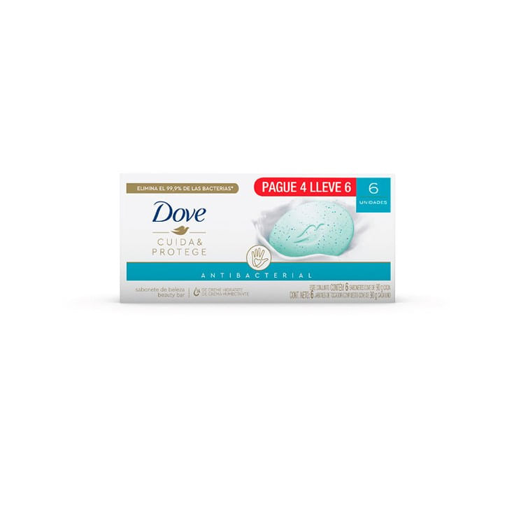 Pack X 6 Jabon Antibacterial Dove 90 Gr C/U