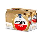 Amstel Cerveza Sixpack Lata C/U 355 Ml.