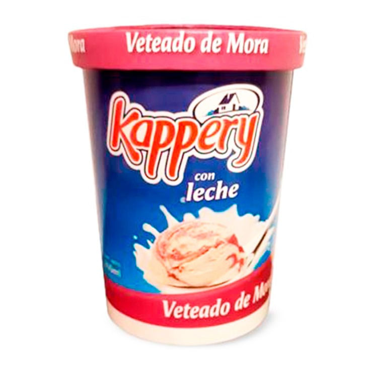 Kappery Helado Veteado De Mora 900 Ml