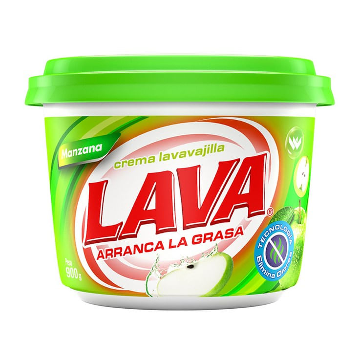 Crema Lavavajilla Manzana Lava 900 Gr