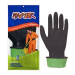 Master Guantes Limpieza Profunda Negro/Verde #8