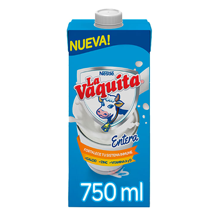 Leche Entera La Vaquita 750 Ml