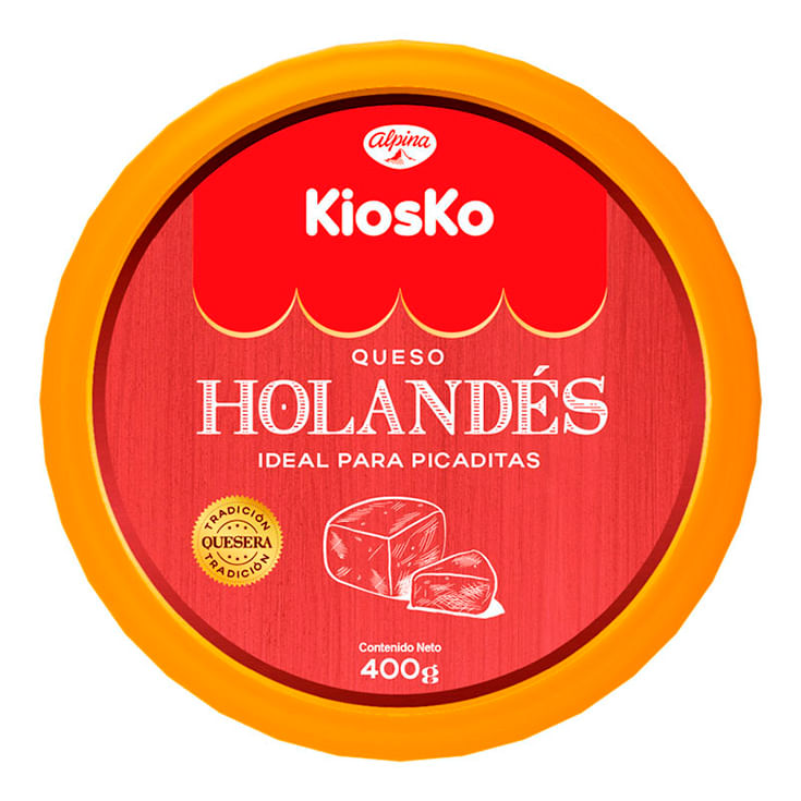 Queso Holandes Kiosko 400Gr