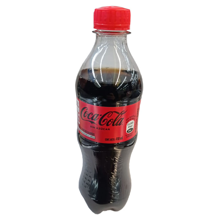 Gaseosa Coca Cola Sin Azúcar 410 ML
