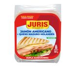 Dupla Sanduchera Queso Maduro Holandés + Jamón Americano Tipo Ii Juris 250 Gr.