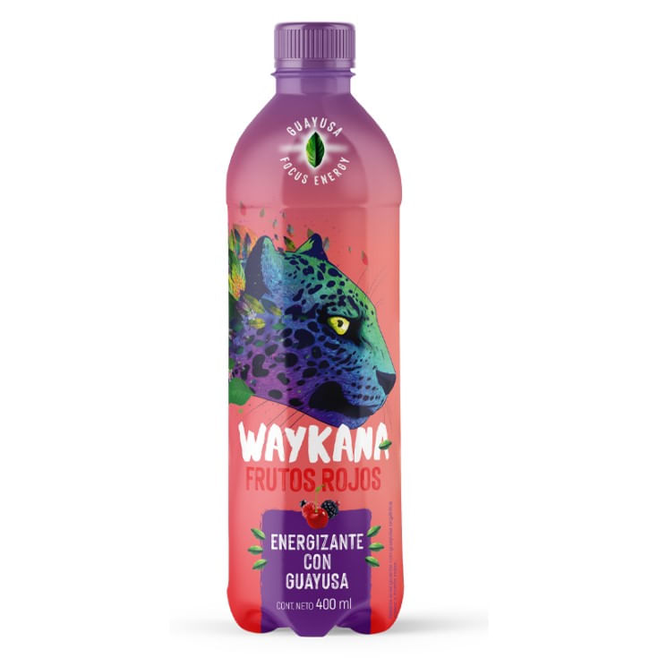 Energizante Waykana Pet Sabor Frutos Rojos 400 Ml