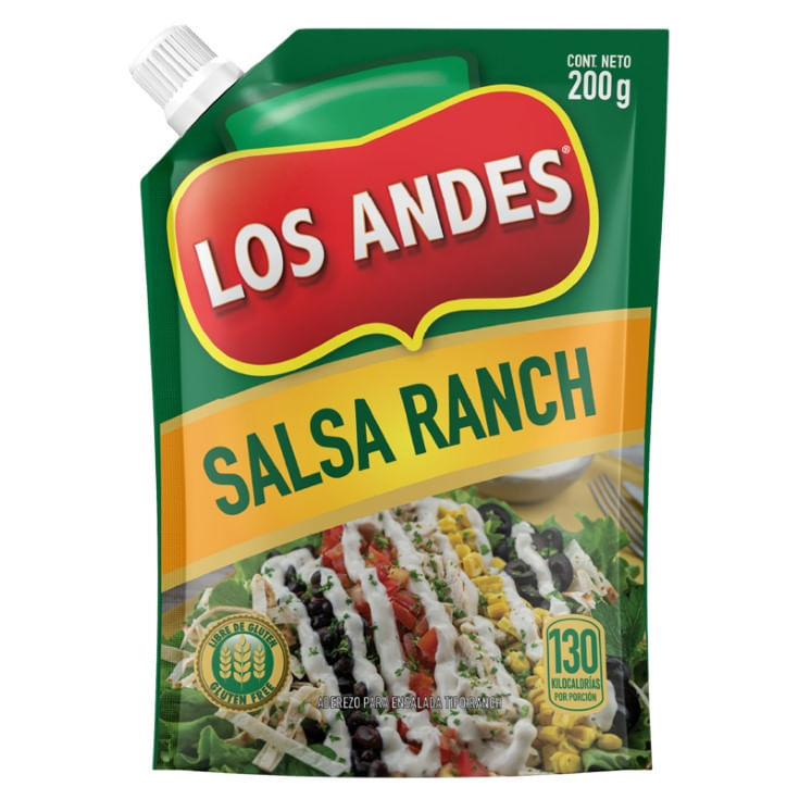 Aderezo Ranch Los Andes Doypack 200Gr