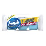 Family Jabon Barra Antibacterial Flowpack 3 Pack 270 Gr