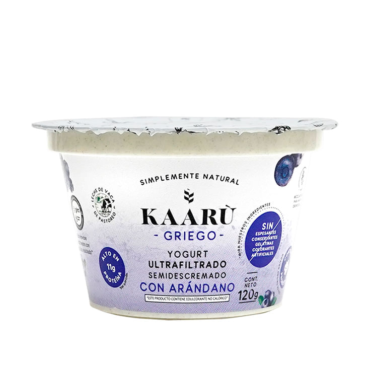 Yogurt Griego Arandano Kaaru 120 Gr