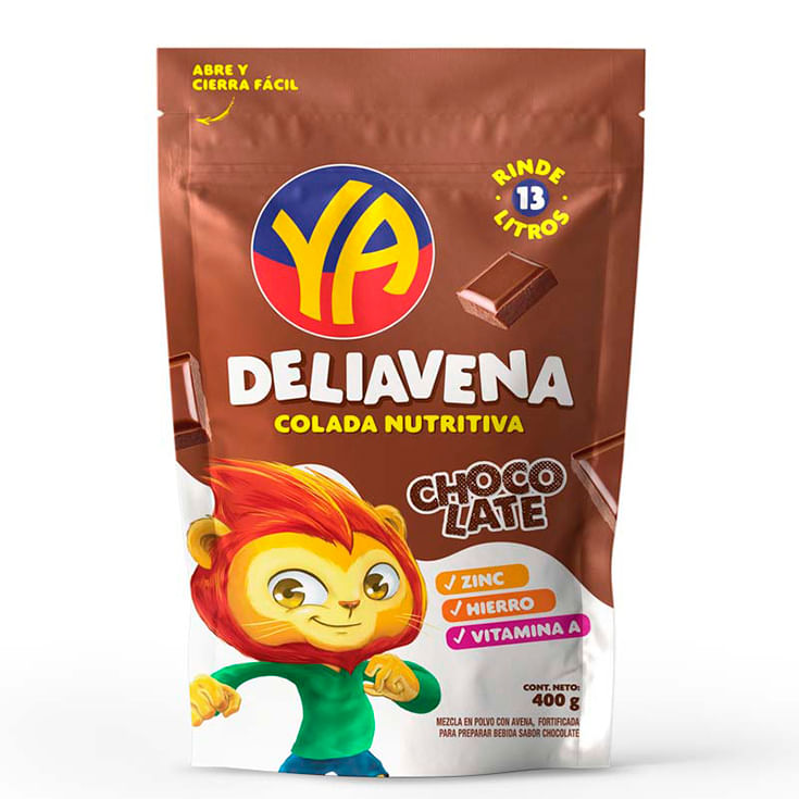 Colada De Avena Ya Sabor A Chocolate 400Gr