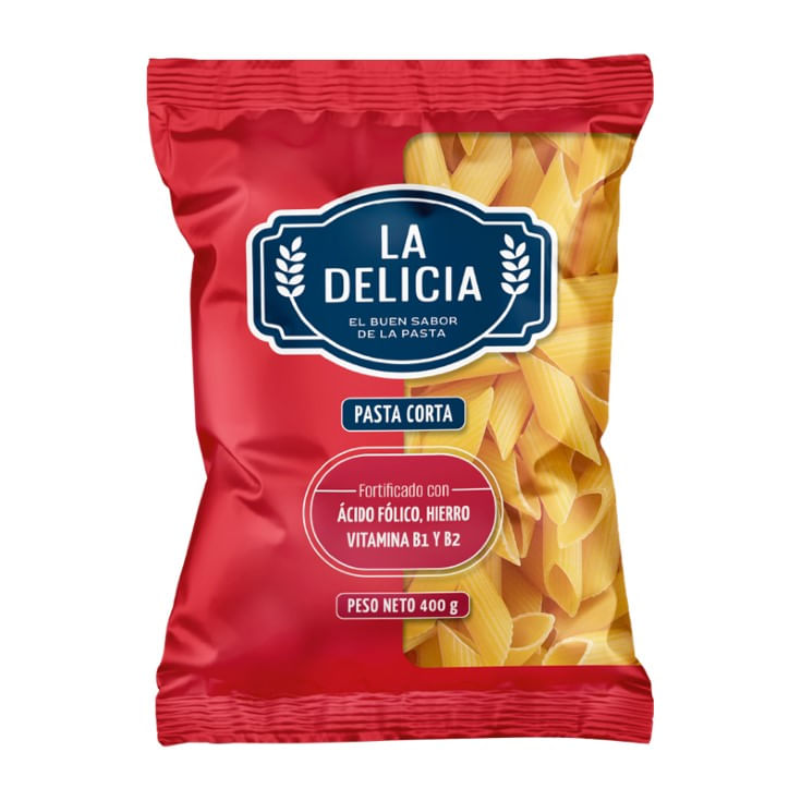 Fideo Amarillo Corto Pluma Delicia 400 GR