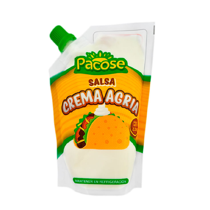 Salsa Crema Agria Pacose 200Gr
