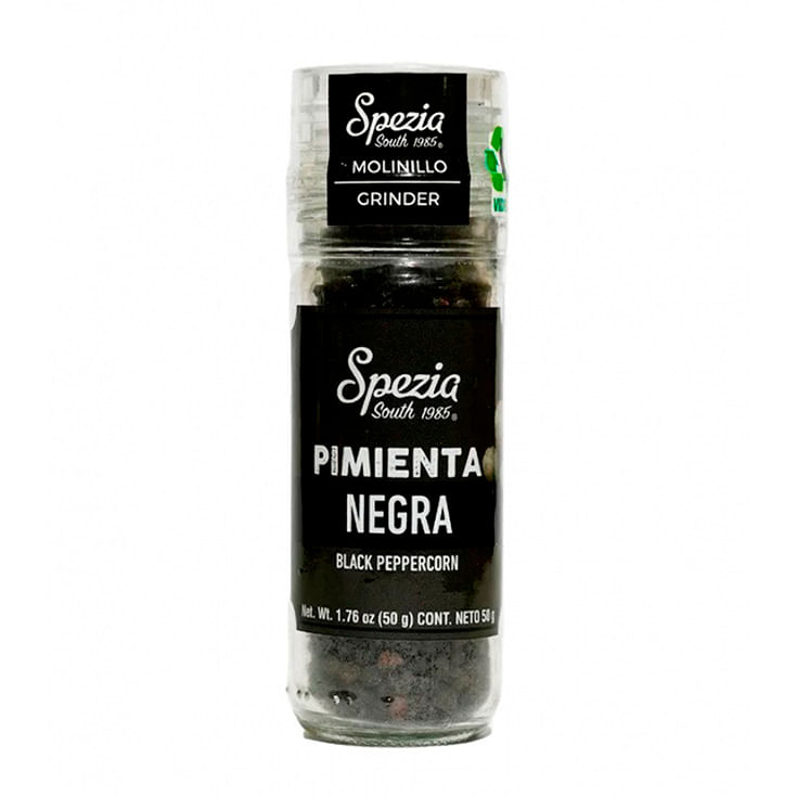 Pimienta Negra Spezia Molinillo 50 Gr