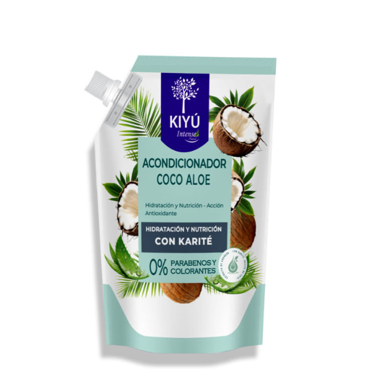 Acondicionador Con Keratina Coco Aloe Doypack Kiyú 650ml