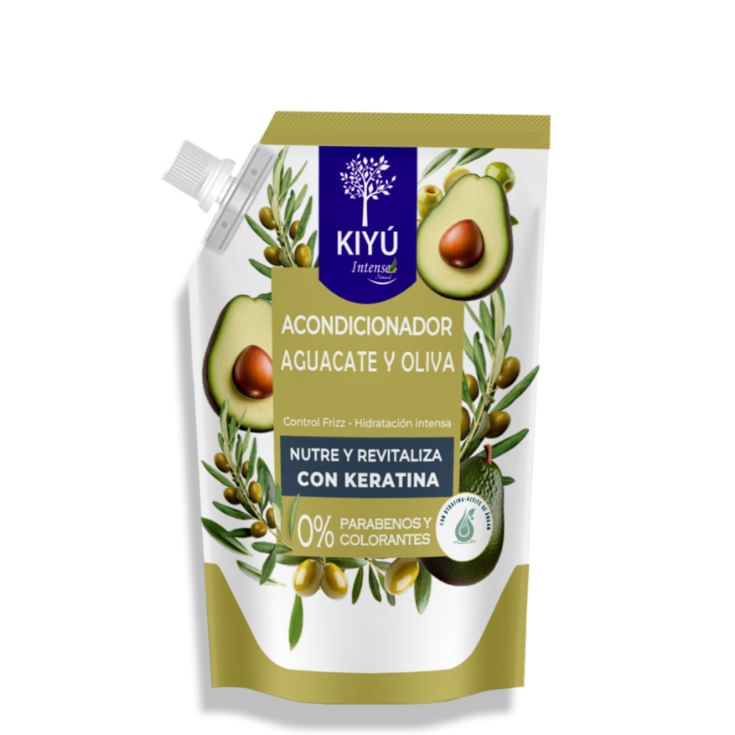 Accondicionador Con Keratina Aguacate & Oliva Doypack Kiyu 650ml