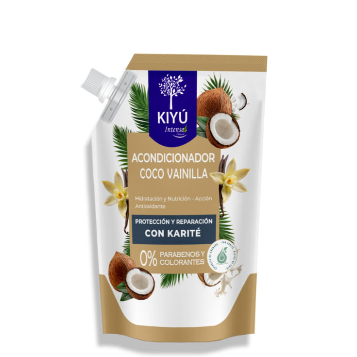 Accondicionador Con Keratina Coco Aloe Doypack Kiyu 650ml