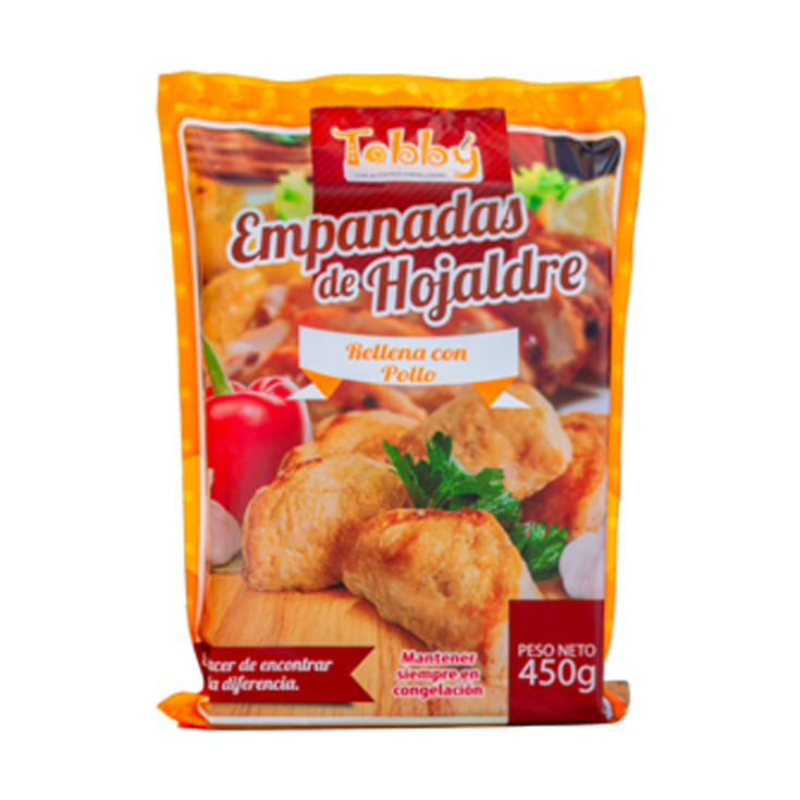 Empanadas De Hojaldre De Pollo Tobby 450Gr