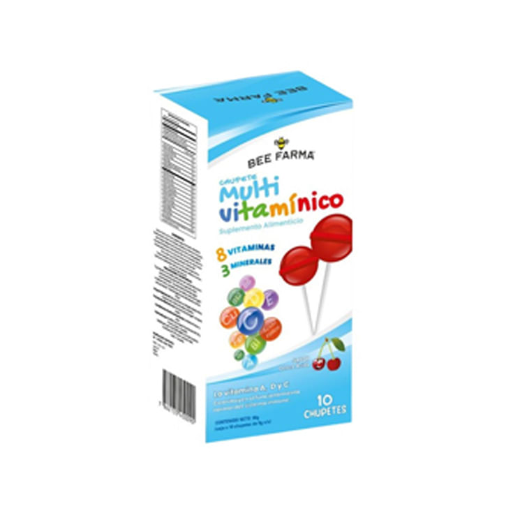 Vitamina Chupete Bee Farma 10 Un