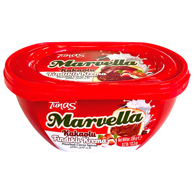 Crema De Cacao Y Avellanas Marvella Tunas 350 Gr