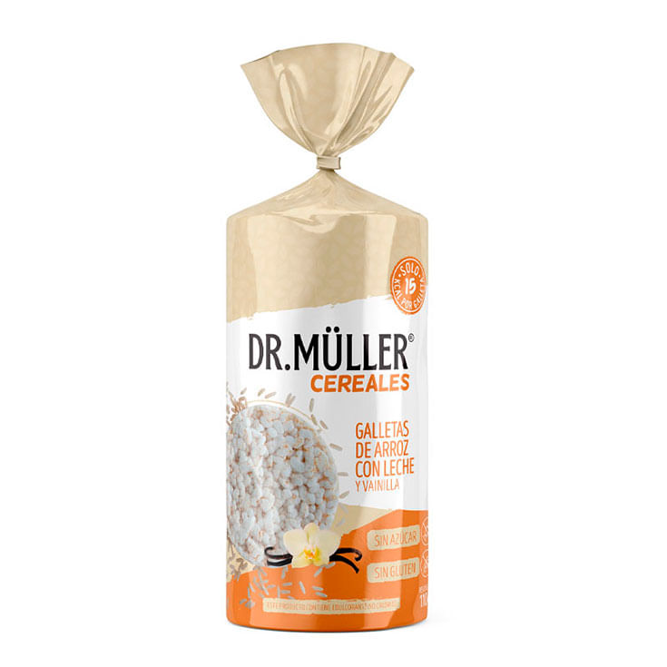 Galletas De Arroz Con Leche Y Vainilla Dr.Muller 110 gr