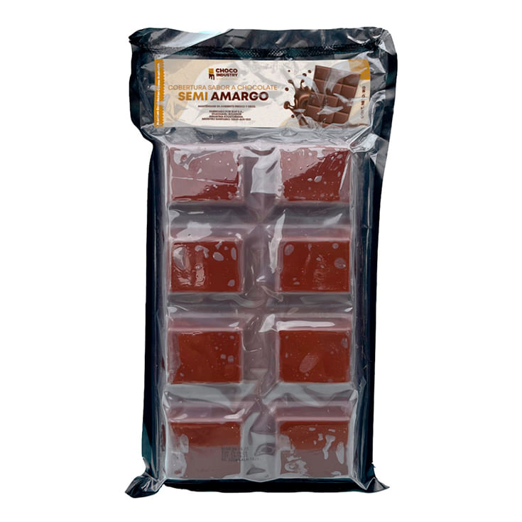 Chocolate para Cobertura Sabor A Chocolate Semi Amargo Chococindustry 1kg