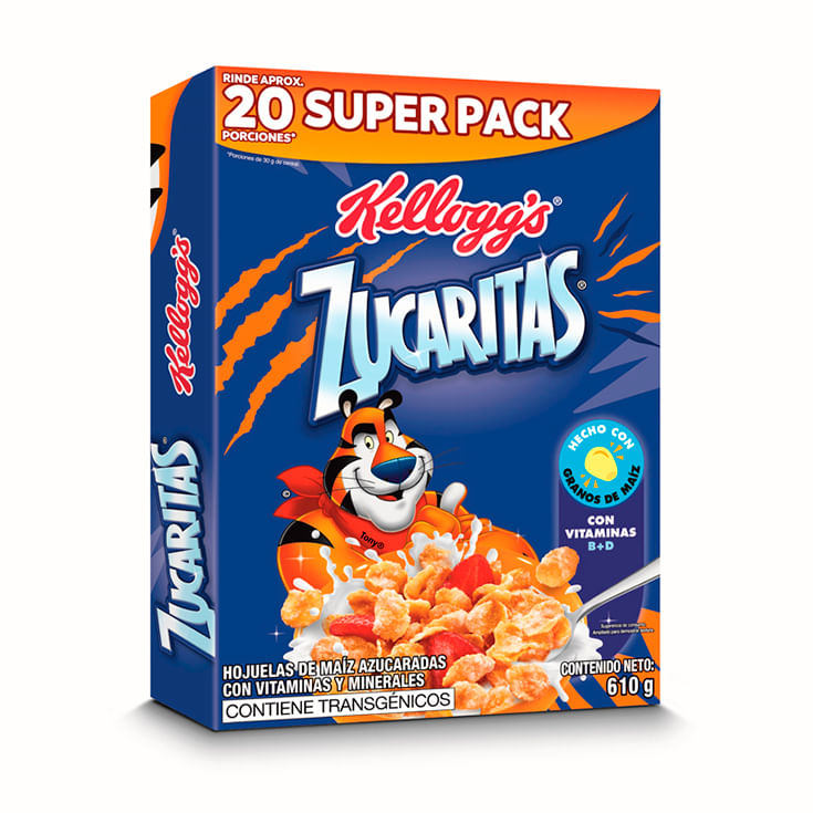 Cereal Kelloggs Hojuelas De Maiz Zucaritas 610 Gr.