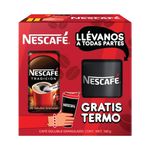 Cafe Nescafetradicion Frasco 160 Gr Gratis Termo.