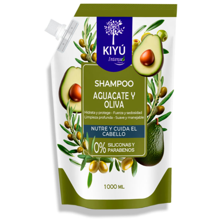 Shampoo Kiyu Aguacate & Oliva Doypack X1L