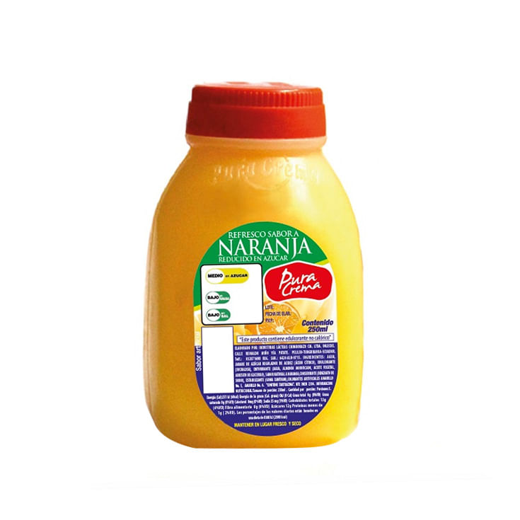Refresco Sabor A Naranja Pura Crema 250 Ml