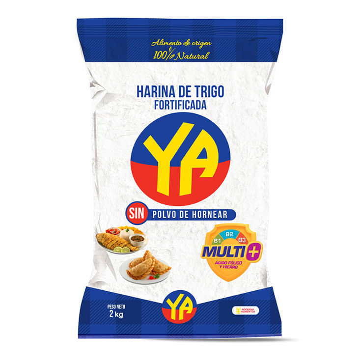 Harina Sin Polvo De Hornear Ya 2 Kg